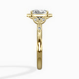 Floral Vintage Style Engagement Ring