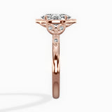 Floral Vintage Style Engagement Ring