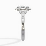 Floral Vintage Style Engagement Ring