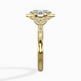 Floral Vintage Style Engagement Ring