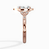 Floral Vintage Style Engagement Ring