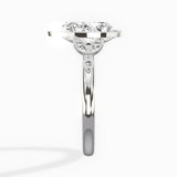 Floral Vintage Style Engagement Ring