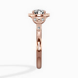 Floral Vintage Style Engagement Ring
