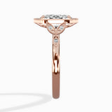 Floral Vintage Style Engagement Ring