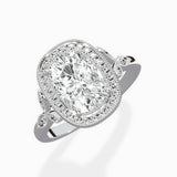 Floral Vintage Style Engagement Ring