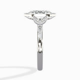 Floral Vintage Style Engagement Ring