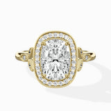 Floral Vintage Style Engagement Ring