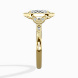 Floral Vintage Style Engagement Ring