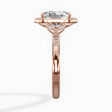 Floral Vintage Style Engagement Ring