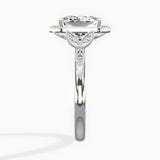 Floral Vintage Style Engagement Ring