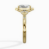 Floral Vintage Style Engagement Ring