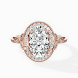 Floral Vintage Style Engagement Ring