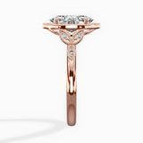 Floral Vintage Style Engagement Ring