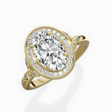 Floral Vintage Style Engagement Ring