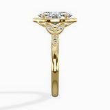 Floral Vintage Style Engagement Ring