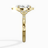 Floral Vintage Style Engagement Ring