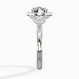 Floral Vintage Style Engagement Ring