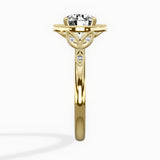 Floral Vintage Style Engagement Ring