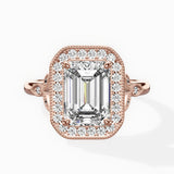 Floral Vintage Style Engagement Ring
