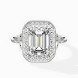 Floral Vintage Style Engagement Ring