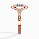 Floral Vintage Style Engagement Ring
