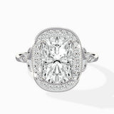 Floral Vintage Style Engagement Ring