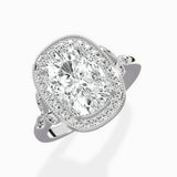 Floral Vintage Style Engagement Ring