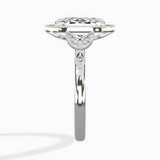 Floral Vintage Style Engagement Ring
