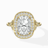 Floral Vintage Style Engagement Ring
