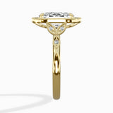 Floral Vintage Style Engagement Ring
