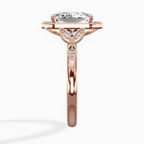 Floral Vintage Style Engagement Ring