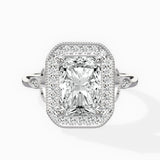 Floral Vintage Style Engagement Ring