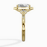Floral Vintage Style Engagement Ring