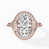 Floral Vintage Style Engagement Ring