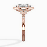 Floral Vintage Style Engagement Ring