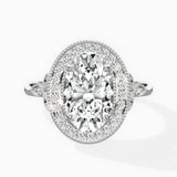 Floral Vintage Style Engagement Ring