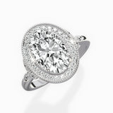 Floral Vintage Style Engagement Ring