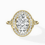 Floral Vintage Style Engagement Ring
