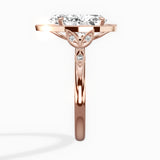 Floral Vintage Style Engagement Ring