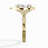 Floral Vintage Style Engagement Ring