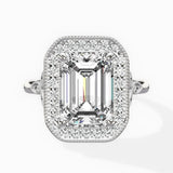 Floral Vintage Style Engagement Ring