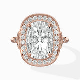 Floral Vintage Style Engagement Ring
