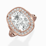 Floral Vintage Style Engagement Ring