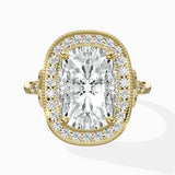 Floral Vintage Style Engagement Ring