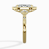 Floral Vintage Style Engagement Ring