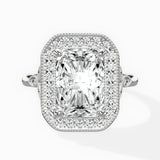 Floral Vintage Style Engagement Ring