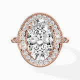 Floral Vintage Style Engagement Ring