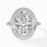 Floral Vintage Style Engagement Ring
