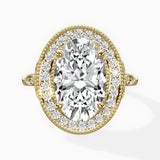 Floral Vintage Style Engagement Ring