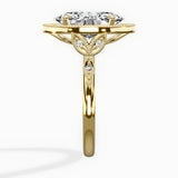 Floral Vintage Style Engagement Ring